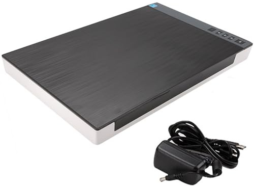 Flachbettscanner, optische Auflösung von 1200 dpi, ultraschnelle Scangeschwindigkeit, automatischer Deckelsensor, Ein-Klick-PDF für Büro, Schule, Bibliothek