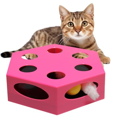 Interactivo para Gatos, de Movimiento Inteligente, para Gatos en Movimiento, para Ejercicio en Interiores, enriquecimiento, estimulación, Juego