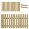 Gartenpirat Holzpaket für Lattenzaun Lärche 180x80 mit 15 Zaunlatten 2 Riegel