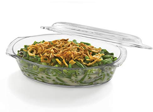 Libbey Baker's Basics 1.6 Litre Oval Glass Baking Dish with Lid