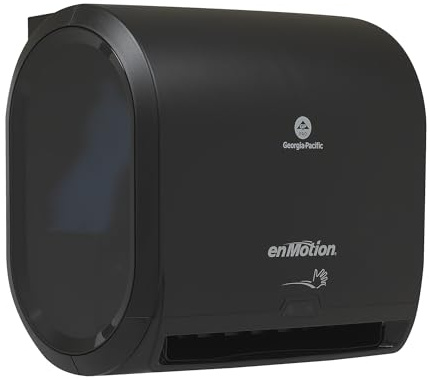 enMotion Georgia‑Pacific (by GP PRO) Impulse 10 in 1‑Roll Automated Touchless Paper Towel Dispenser, Black, 59488A