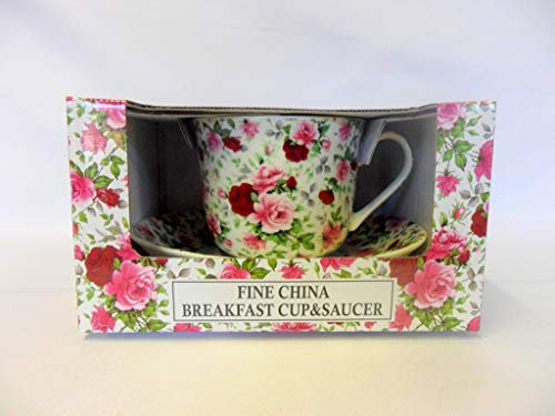 Abbeydale Collection Gift Boxed summertime chintz Jumbo Cup and saucer