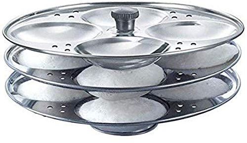 Base de inducción de acero inoxidable de 3 niveles Idli Maker utensilios de cocina Idli Soporte para olla a presión