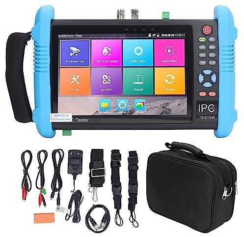 Detector de cámara IP 7-inch Protección de pantalla Red CCTV Monitor de cámara de videovigilancia Prueba de cable 100-240V (enchufe UE)