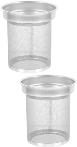 BESTonZON 2 Stück Teesieb Gewürze Sieb Filter Für Losen Tee Halter Für Losen Tee Teekorb Sieb Tee Ei Einsatz Teekugel Ei Thai Tee Edelstahl Aufwand Metall