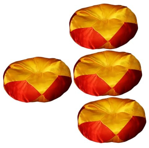 4 Stück hölzerne Fischkupfer-Glockenspielauflage, buddhistisches Zubehör, tibetische Klangschalenkissen, tibetische Klangschalenauflage für Schüssel, Zen-Trommelmatte, buddhistisches Klangschalenki