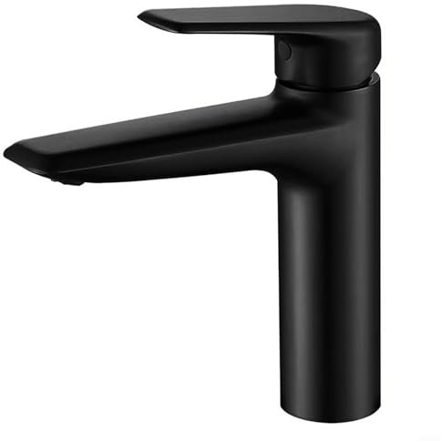 Bathroom Basin Faucet, Household Stainless Steel Undercounter Basin Bathroom Cabinet Hot and Cold Pull-out Mixing Faucet Washbasin Aplash-Proof Faucet(black)