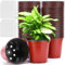 RDDAIPE 100 Pieces Pot Semis Ø 10cm, Pot de Fleur Plastique avec 100 Étiquettes, Pot Plastique Plante, Réutilisables Pot de Culture, Godet Semis pour la Plantation Jardin Intérieure et Extérieure