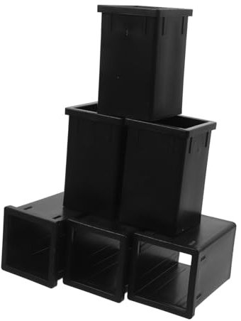 Housoutil 6pcs Square Pipe Change Sleeve to Plastic Fitting Connector for Construction Maintenance and Repair