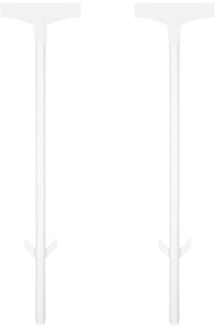 Acuxiaza 2 estacas de señalización para carteles de 45 cm, resistentes al agua, soportes de señales de patio, soportes de aluminio, para jardín, patio, césped, solo para carteles de aluminio (2