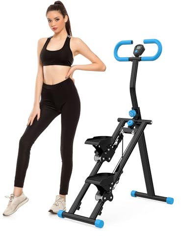 Stepper für Zuhause – Upgrade-Vertikales Klettertrainingsgerät, Kletterfitnessgerät für Ganzkörper-Workouts mit Stabiler Rahmenkonstruktion und verstellbaren Griffen