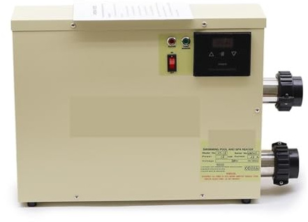 MEIVIYA Calentador de Agua eléctrico portátil Calentador de Agua de 18 KW for termostato de Piscina y bañera Calentador de Piscina, Calentador de Agua para baño(Three Phase 380v)