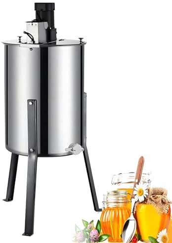 EpyGnom Estrattore di Mieles Elettrico Centrifuga a Tamburo per Favi Smielatore Apicoltura Radiale Attrezzatura per Apicoltura per Apicoltori Professionisti Estrarre Facilmente Il Mieles 4Frame