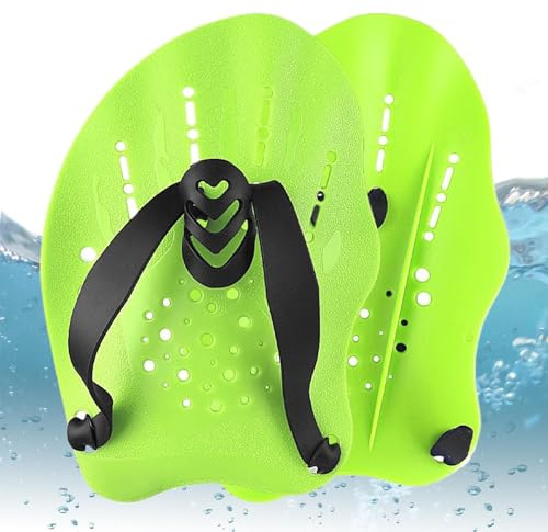 Pastiglie da nuoto per le mani - Attrezzature per l'allenamento di nuoto in piscina con cinghie regolabili | Pastiglie per allenamento di nuoto per la - Per nuotatori da corridoio principianti
