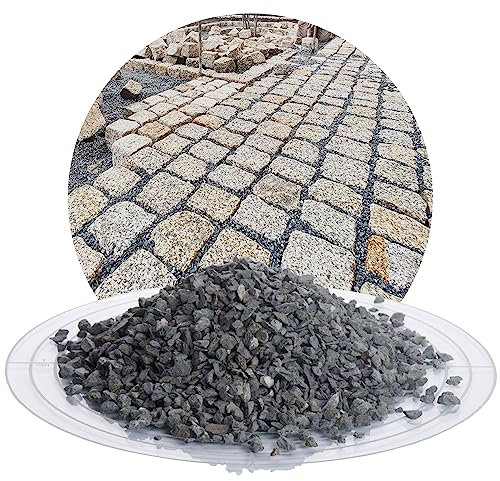 Schicker Mineral Diabas Fugensplitt grau 25 kg, witterungsbeständiger Naturstein für Pflasterfugen (2-5 mm)