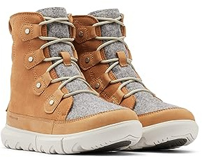 Sorel Explorer II Joan WP wasserdichte Winterstiefel für Damen, Beige (Tawny Buff x Moonstone), 39.5 EU