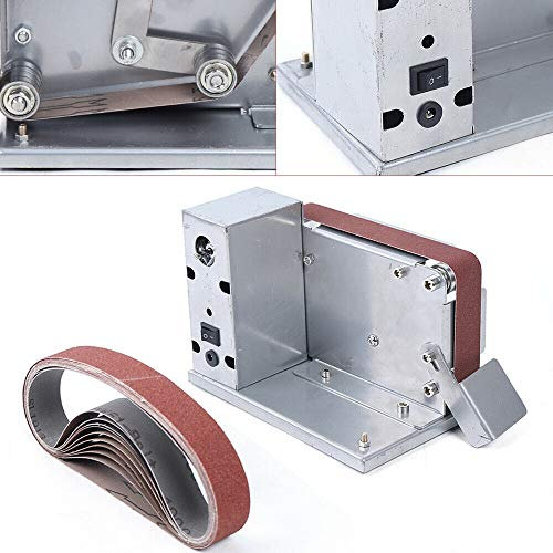 Rettificatrice elettrica a nastro fai da te Mini smerigliatrice a nastro motore 795 Lucidatrice per la lucidatura, 4500-9000RPM Velocità di caricamento, -45 ~ 26°C Temperatura di scarico, 18 x 14 x