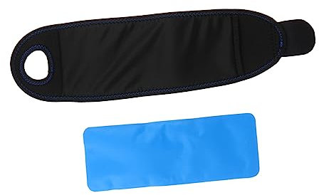 OHPHCALL 2 Stück Handgelenkschlaufe Kühlakku Heißkompressenpackung Gelschlaufe Heißpackung Schwarzes Verbund-Nylon-Eisbeutel Mit Riemen Handgelenk-Gel-Eisbeutel Kühlakku Mit