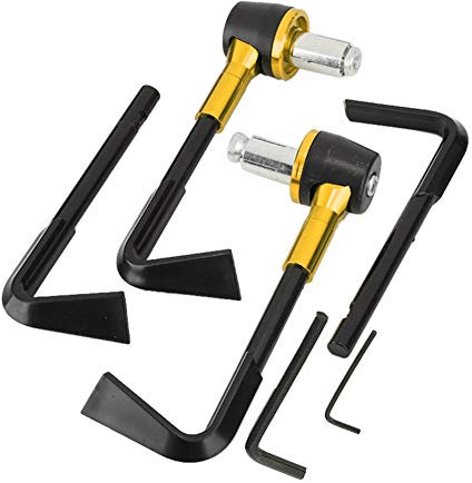 CNC-Motorrad-Handgriffschutz, Bremshebel, Schutz, Motorrad-Schutz, Lenker, Motorrad-Hebelschutz (Gold)