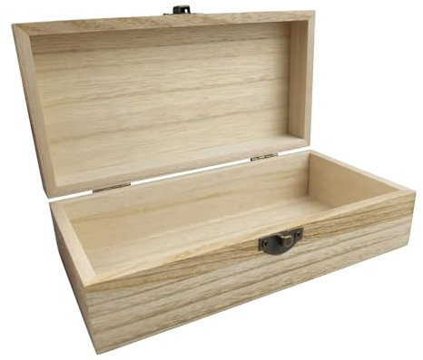Zfseyuh Holzkiste mit Deckel,Holzbox Rechteckig,Holzkiste Aufbewahrungsbox,Erinnerungsbox Aufbewahrung,Helle Holzfarbe 20 x 10 x 6 cm,Holzkisten zur Dekoration und Aufbewahrung