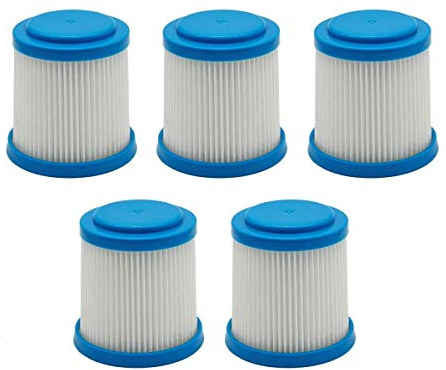 Xtahdge 5 Packs of Replacement Filters for Black + Vpf20 Cordless Vacuum Cleaners