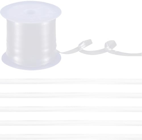 GORGECRAFT 40 m x 4 mm transparent elastisk remrulle lätt transparent osynlig stretchig för axelbh dansande underkläder badkläder sportkläder, sömnadsprojekt