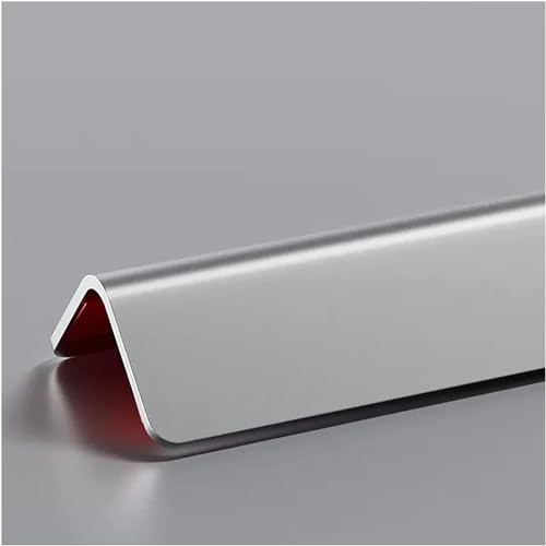 Raouoae 3 Stück Eckschutzprofil kantenschutz eckschutzkanten Aluminium Rostfrei Eckschutz selbstklebend Für Wände, kantenschutzprofil Für Holz Wände/Fliesen Wände (Color : Gray B, Size : 120cm/47.