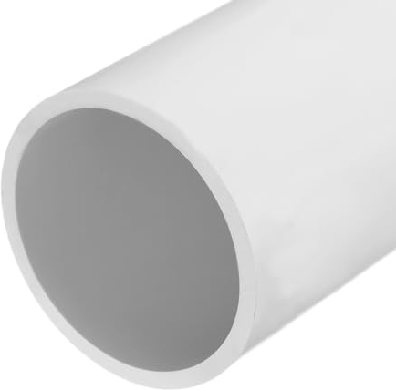QUARKZMAN Tubo Redondo Rígido de PVC 96.8mm ID 110mm OD 35cm/14 de Longitud Blanco de Alto Impacto para Tubería de Agua, Manualidades, Funda de Cable