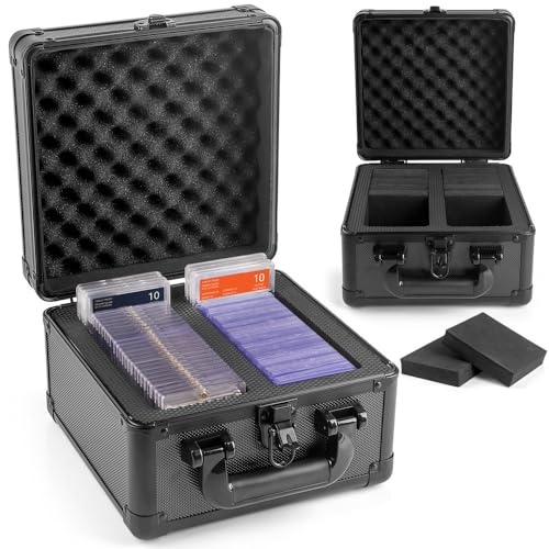 JoyHood Caja de Almacenamiento de Tarjetas Graduadas, Cajas de Almacenamiento de Carga Superior, Estuche de Almacenamiento para Tarjetas PSA Coleccionables y Tarjetas Deportivas