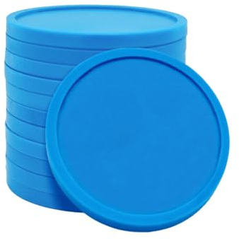 CombiCraft Einkaufswagenchip Kunststoff 2€-Format in Blau - 100 Stück - Geeignet für Einkaufswagen, Transportwagen, WC-Türen und alle Schließsysteme, die eine 2€-Münze erfordern