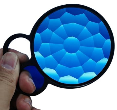 DOBRVVGT Kamera Filter,Polfilter 82/77mm Handheld Subtile Kaleidoskop Filter Spezialeffekte Filter Prisma Filter Foto Video SLR Kamera Zubehör(77mm)