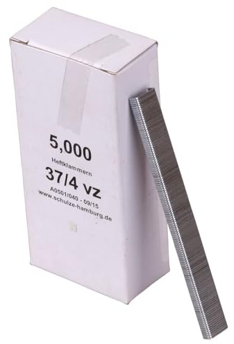 4 mm Heftklammern 37/4, Metall verzinkt, Geräte-Typ Rapid 19 + 23 mm, 5000 Stück