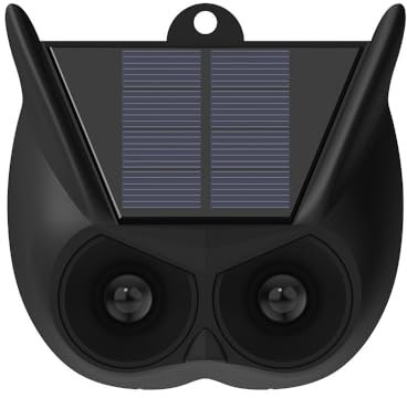 Lot de 2 répulsifs solaires pour chats de jardin, protection contre les renards IP44 avec lampe de poche LED, lampes solaires pour prédateurs, appareils de dissuasion pour jardin, cour et ferme