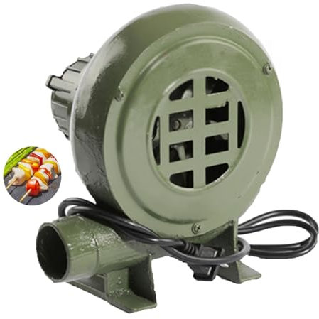 BBQ-tillbehör, elektrisk Blacksmith Forge-fläkt – 220 V, liten BBQ-kolblåsvärmare, kolugn, centrifugalgrillar, pumpfläkt, Kolenforge BBQ, för utomhusbruk