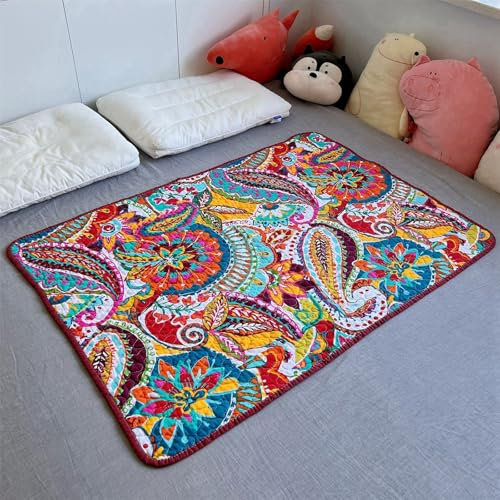 KANLVU Doble Cara AlgodóN Puro Impermeable Empapadores Cama Adultos Lavable Reutilizable Absorbentes para Incontinencia Protector De Cama(A)