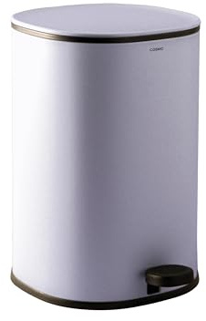 COSMIC Essentials Papelera de Baño y Cocina Con Sistema de Pedal de Diseño Moderno y 5L de Capacidad. Cubo de Basura Con Tapa Rectangular y Pequeño para Aseo. Color Lavanda