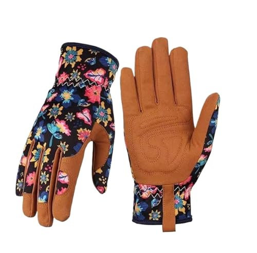 XIUsheUA Lot de 2 Paires de Gants de Jardinage for désherber, Creuser, Planter, Gants de Jardinage for Femmes, Gants de Travail Anti-épines pour la Plantation, la Taille