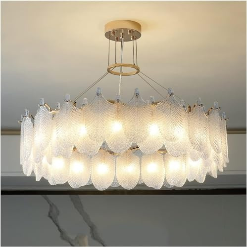 Genérico Lámparas LED, lámparas Colgantes de Vidrio Lámpara Colgante LED Compatible con Comedor Dormitorio - Sala de Estar Iluminación Interior Luminaria de suspensión, Lámpara Colgante