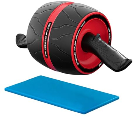 Bauchrolle | Bauchrolle für Training mit Doppelrad – Krafttrainingsgerät geeignet für Anfänger, rutschfest für Männer, Frauen, Jugendliche, Erwachsene und Sportbegeisterte