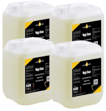 Liquid Outlet Wege Clean Steinreiniger 4x 5L – Biologischer Grünbelagentferner für Pflastersteine, Kies & Beton – Steinreiniger intensiv außen, Flechtenentferner, Terassenreiniger Außenbereich