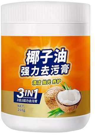 Gihioue Nettoyant universel | 260 g de pâte de nettoyage pour verre dans la cuisine | Nettoyage en profondeur polissage et dégraissage | Pour la maison et le commerce pour micro-ondes, barbecue, four