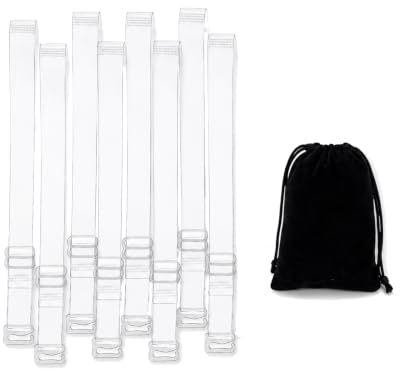 ZWWOGE 4 Pares de Cordones Transparentes Ajustables 1.0cm (Mejorados) con Bolsa de Almacenaje Anti-Deslizantes para Tacones Altos Zapatos Sueltos Accesorio Invisible para Mujer juguetes para gatos