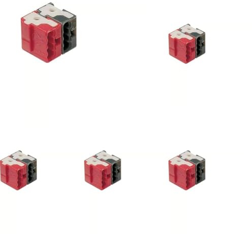 Hager TG008 KNX Bussteckklemmen rot/sw 2-polig (Packung mit 5)