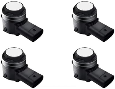 Kit sensori di parcheggio per Auto, Assistenza al parcheggio, Radar di retromarcia, avvisatore Acustico per Octavia, Superb, Kamiq, Fabia, Slavia (4 Anteriori, Argento)