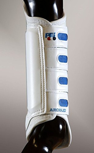 Premier Equine Air Cooled Original Gelände-Gamaschen hinten (M, weiß)