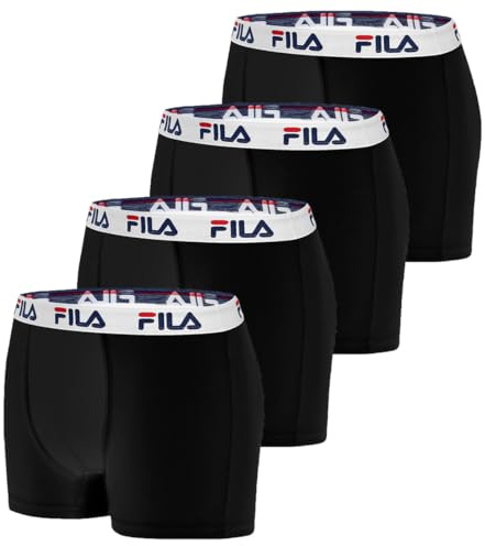 Fila Fila Boxer Fi/1bcx4/Fu5016 Boxer a Pantaloncino Uomo (Pacco da 4)