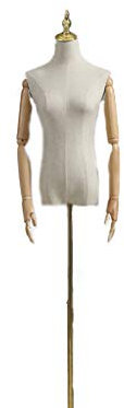ZHWNGXOlian Weiblich Schaufensterpuppe Schneiderpuppe Damenbüste Angezogen Torso Größen sind S-Code und M-Code(Color:Golden)