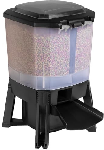 SunSun Grech Automatic Solar Pond Feeder – Programmable Fish Food Dispenser for Outdoor Ponds, 6L Pellet Capacity, Precise Feeding Control, Solar-Powered, CFF-206