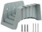 Virsus Spalla Portatubo in plastica staffa murale supporto da parete per tubo da giardino con gancio per accessori sella Avvolgitubo in dotazione tasselli e viti per installazione a parete - (C)