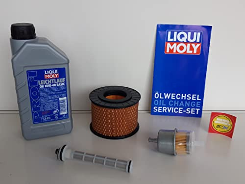 Wartungsset kompatibel mit Wacker DPU 2550 H mit Motor 1B20-7 Öl Ölfilter Luftfilter Kraftstofffilter